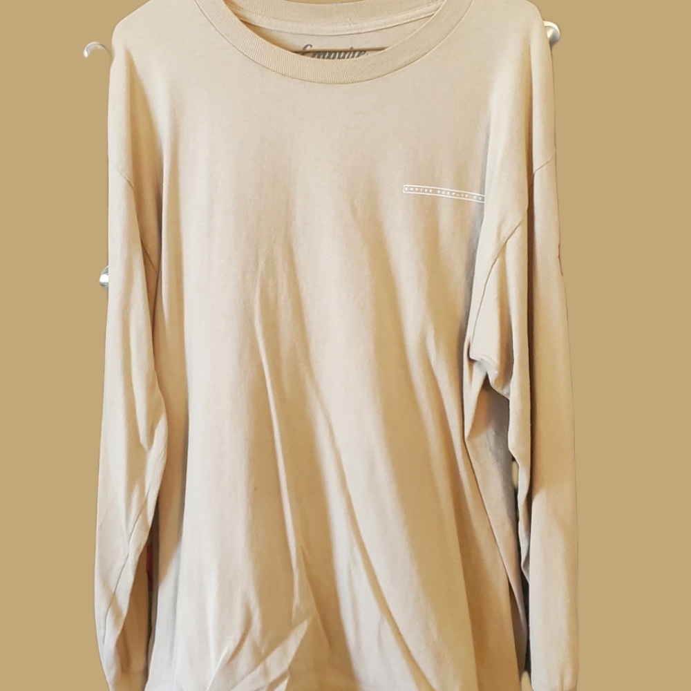 Brown Long Sleeve Rose Shirt